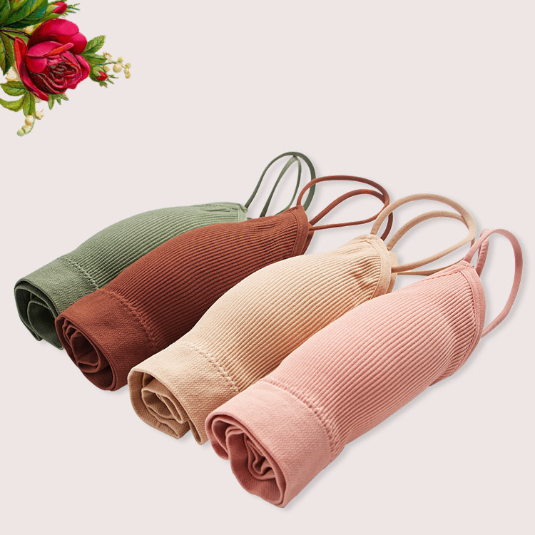 汐禾无缝螺纹无钢圈薄款吊带细裹胸 汐禾吊带/背心/T恤