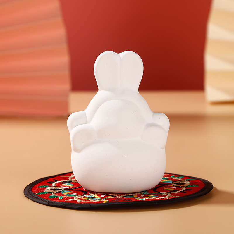 中秋节兔爷吉祥物手工diy陶瓷兔爷泥人塑制作美术彩绘教学材料包,淘宝优惠券,粉丝福利购,淘宝优惠卷