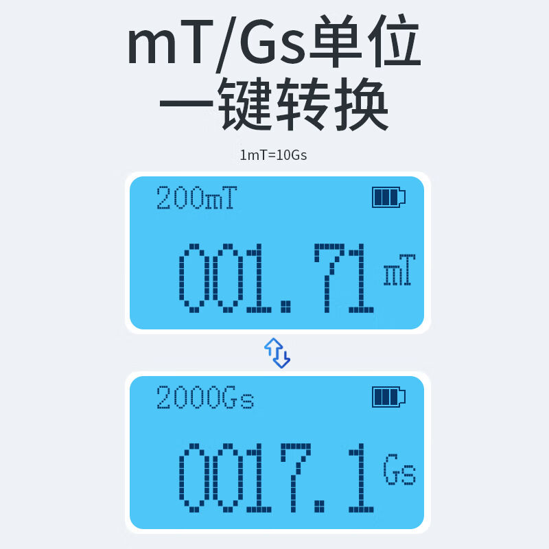 韦度数字高斯计特斯拉计磁场仪高精度磁力检测仪手持测磁通量ZMST - 图2