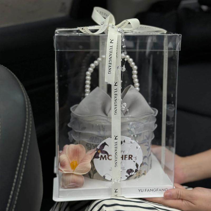 3.8妇女节高级感DIY手提包蛋糕装饰复古印花围边仿真花祝福语卡片,淘宝优惠券,粉丝福利购,淘宝优惠卷