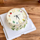 Spring fresh hand-painted hour hand cake decoration