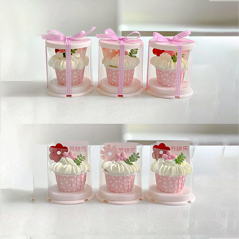 爆款5.11母亲节小花纸杯蛋糕装饰圆形2寸透明盒妈妈卡片杯子插件,淘宝优惠券,粉丝福利购,淘宝优惠卷
