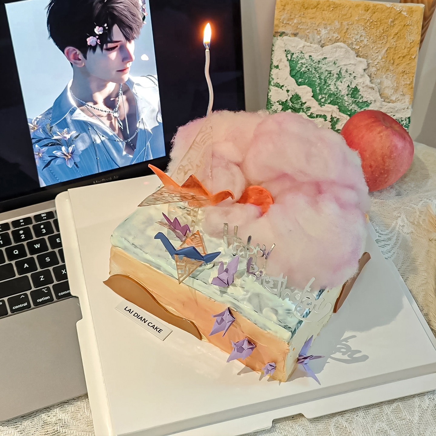 浪漫恋与深空夏以昼生日蛋糕装饰创意DIY云朵云层手工千纸鹤插件,淘宝优惠券,粉丝福利购,淘宝优惠卷