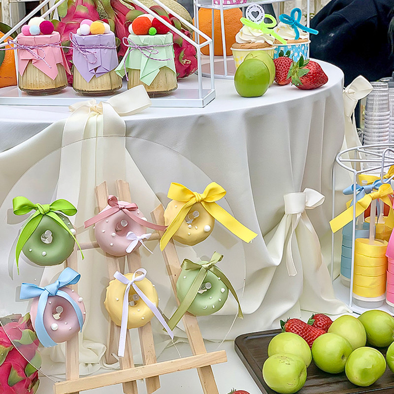 网红缤纷宝宝生日多巴胺甜品台布丁杯纸杯甜甜圈波点毛球插件贴纸,淘宝优惠券,粉丝福利购,淘宝优惠卷