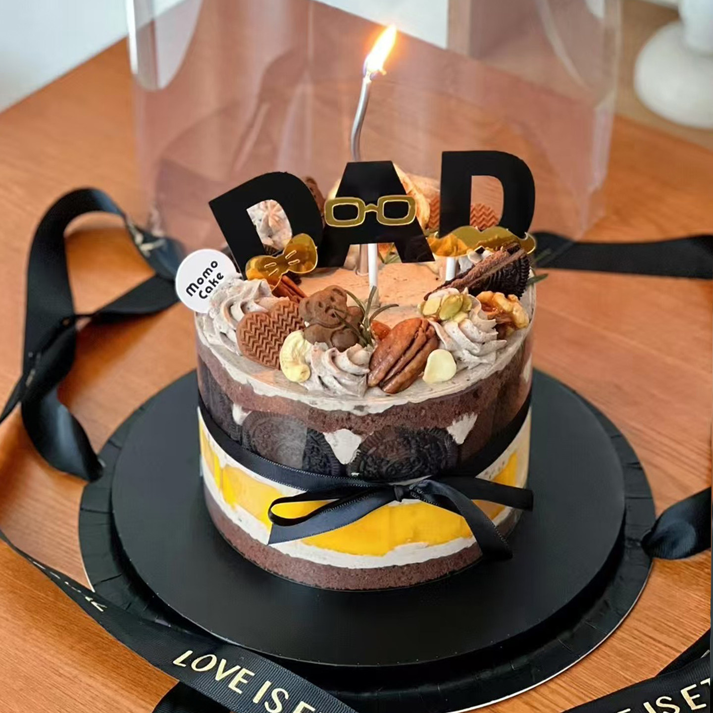 爆款父亲节快乐蛋糕装饰潮男眼镜胡子DAD亚克力插件水果饼干甜品,淘宝优惠券,粉丝福利购,淘宝优惠卷