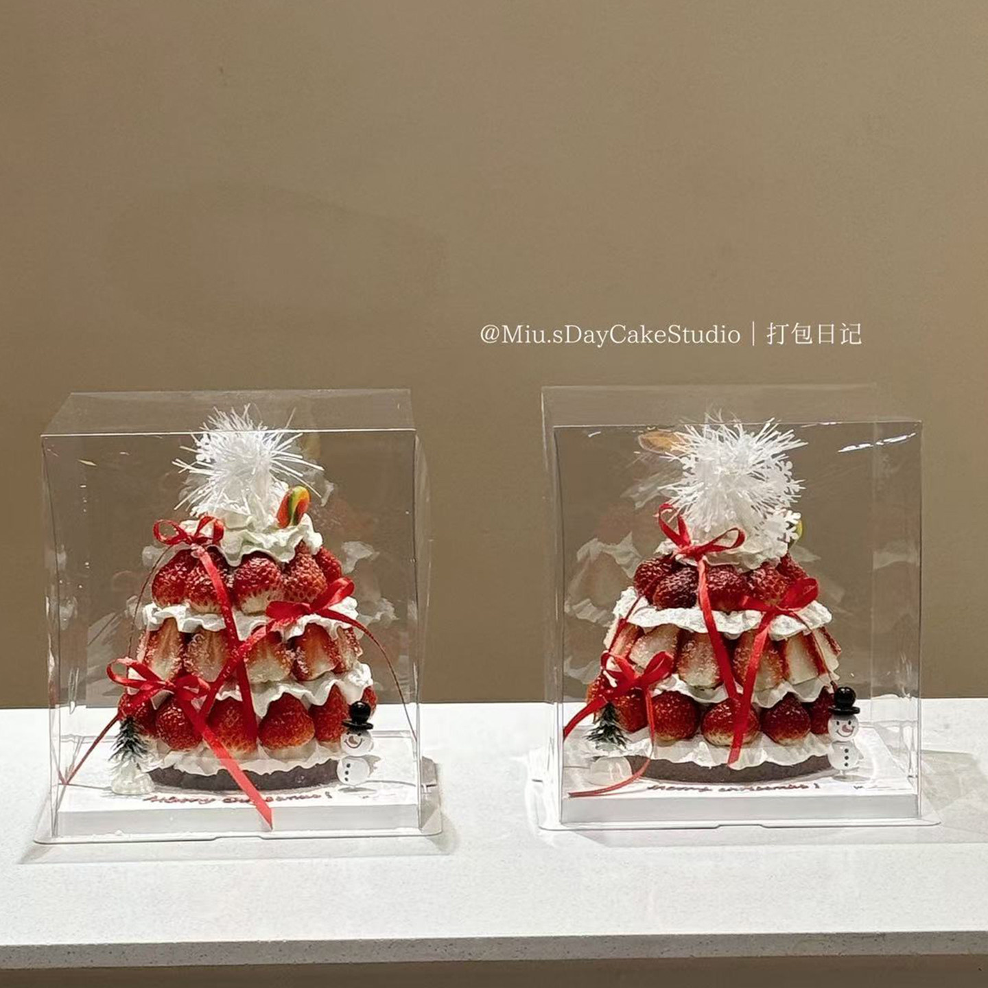爆款圣诞节氛围感草莓塔蛋糕装饰礼帽圣诞雪人雨丝雪花蝴蝶结丝带,淘宝优惠券,粉丝福利购,淘宝优惠卷