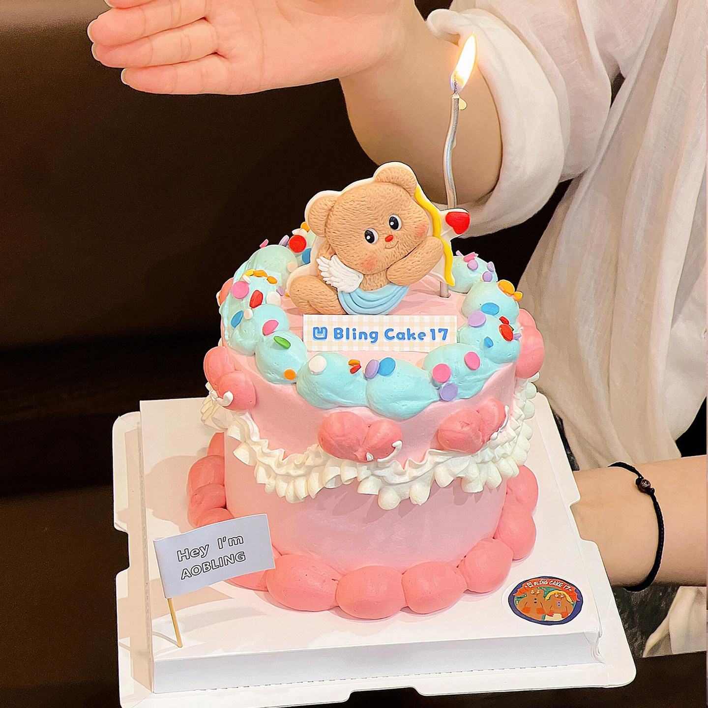 超浪漫520情人节黄油小熊爱心丘比特蛋糕装饰插件情侣纪念日甜品,淘宝优惠券,粉丝福利购,淘宝优惠卷