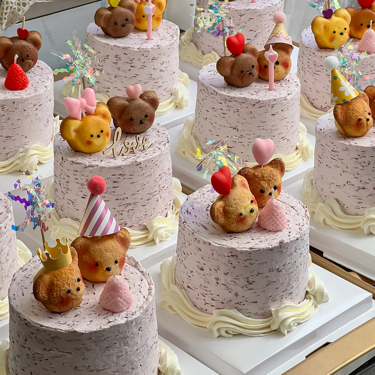 浪漫520情人节4寸杨梅荔枝蛋糕装饰玛德琳小熊迷你帽皇冠爱心插件,淘宝优惠券,粉丝福利购,淘宝优惠卷