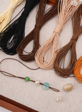 DIY3股蜡线耐磨涤纶线手工材料