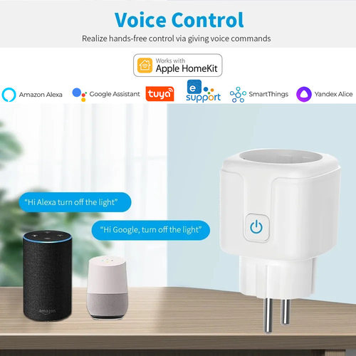 涂鸦Maer智能插座16A欧规20A欧标计量wifi远程Alexa控制Homeki - 图2