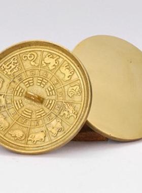 大号结婚用龙凤铜镜新郎新娘镜婚庆压腰镜定心小怀镜梅花铜镜