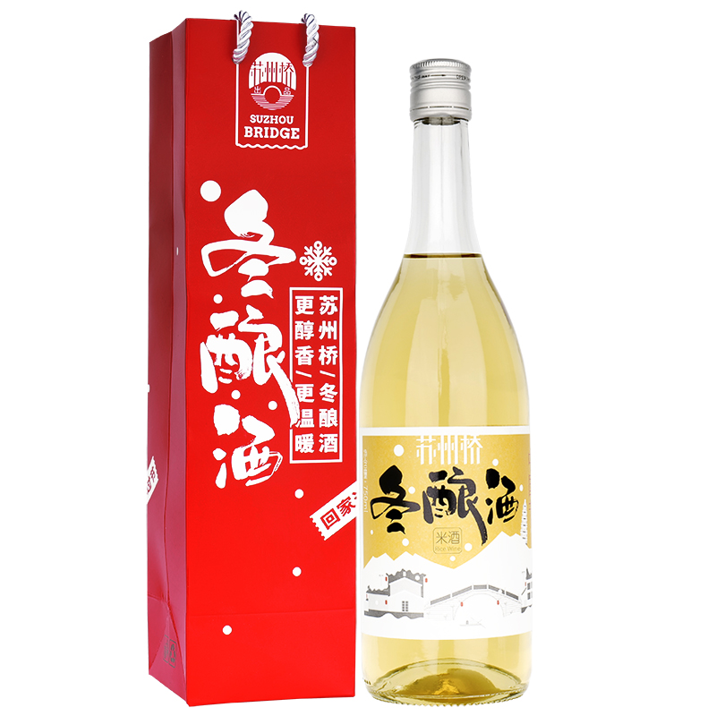 苏州桥冬酿酒桂花米酒团圆酒桂花酿米酒酿甜酒苏州特产礼袋米露