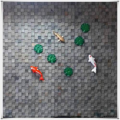 红马赛克款外墙砖红砖红砖防潮凹凸老背景墙艺术片方砖网格肌理砖 - 图2