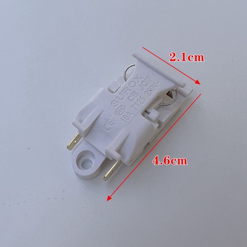 原装16A大功率温控电热水壶开关通用按键蒸汽开关自动断电配件白 - 图1