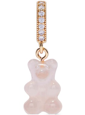 外贸CH出口余粉晶蛋白东陵石小熊吊坠