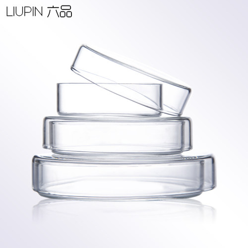 华鸥 玻璃培养皿 耐高温加厚高硼硅平皿60 75 90 100 120 150mm细胞细菌生物培养皿实验室器材玻璃仪器皿 - 图1