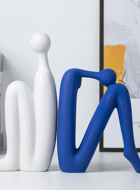 陶瓷现代客厅书房办公室轻奢摆件