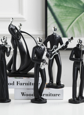 北欧风人物客厅玄关树脂装饰品