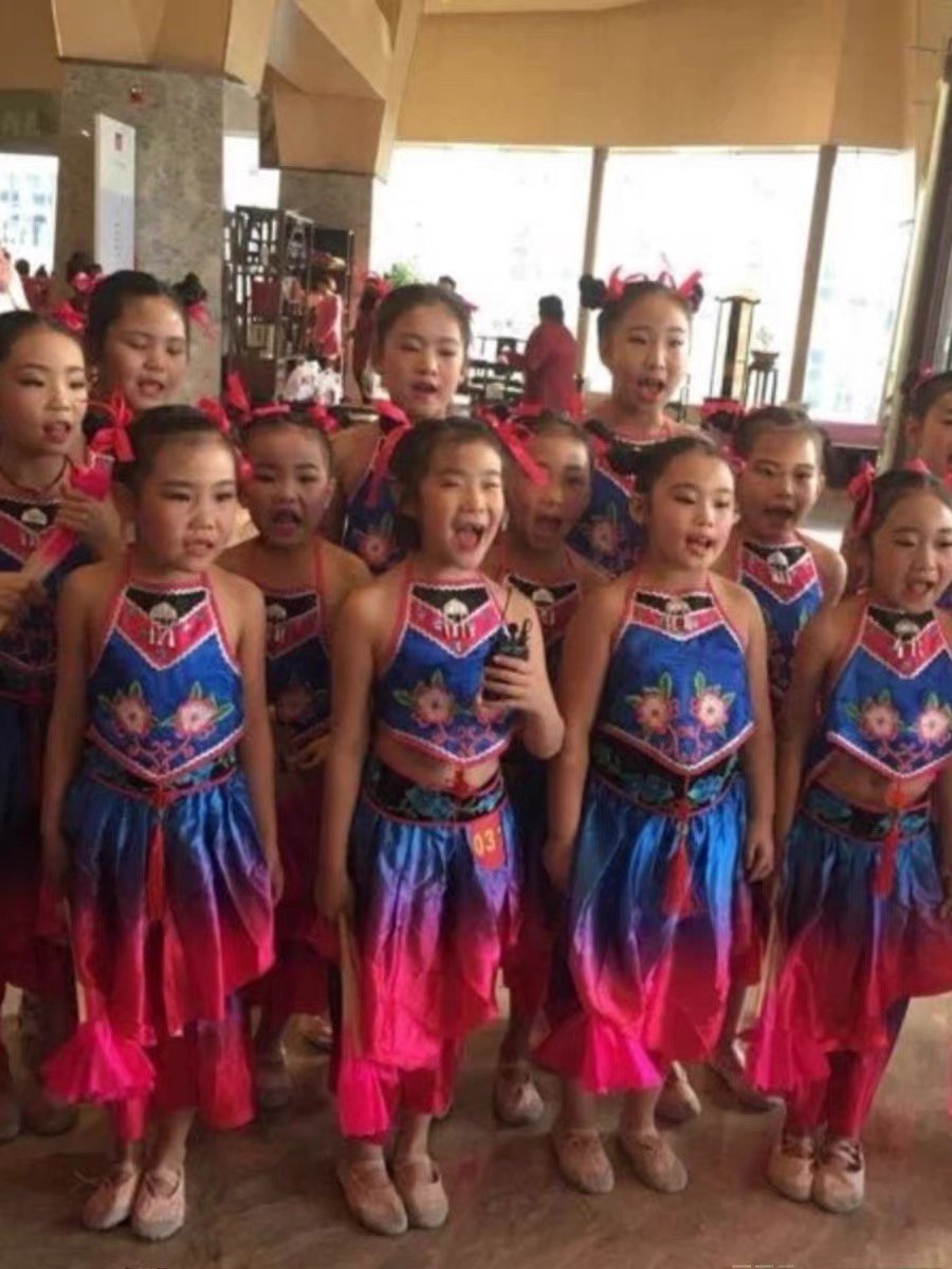 桃李杯群舞扇花花开舞蹈服民族舞蹈表演服 元旦舞蹈民族演出服装,淘宝优惠券,粉丝福利购,淘宝优惠卷