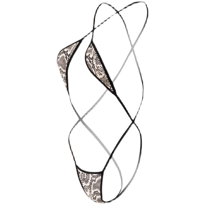 蛇纹比基尼吊带三点泳衣镂空连体衣二次元游戏性感美体写真内衣女,淘宝优惠券,粉丝福利购,淘宝优惠卷