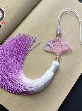 新款渐变扇子旗袍压襟胸前挂坠