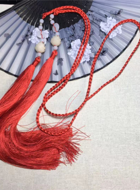 复古风汉服流苏禁步菩提配饰发带