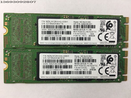Samsung/三星MZ-NLN128 PM871B m2.0HP 二手拆机 SSD固态硬盘 - 图0