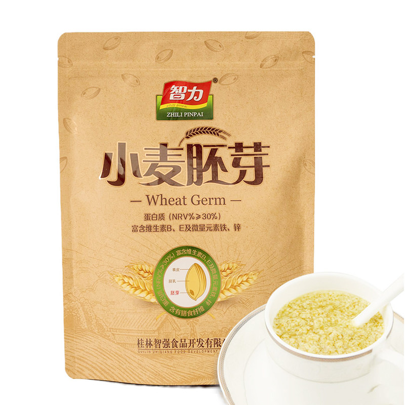 智力小麦胚芽即食冲饮袋装400g原味纯胚芽片免煮营养早餐代餐粉,淘宝优惠券,粉丝福利购,淘宝优惠卷