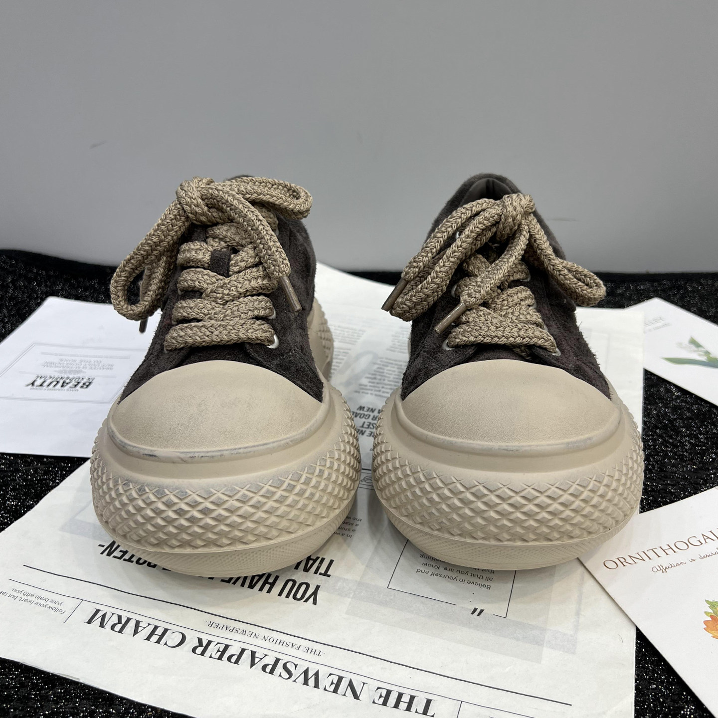 真皮大头复古松糕鞋女2025秋季新款厚底增高丑萌面包鞋休闲百搭潮,淘宝优惠券,粉丝福利购,淘宝优惠卷