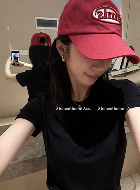 MOMENTHOME 小香高级感*S925满钻铜钱项链精致镂空小圆圈锁骨链女