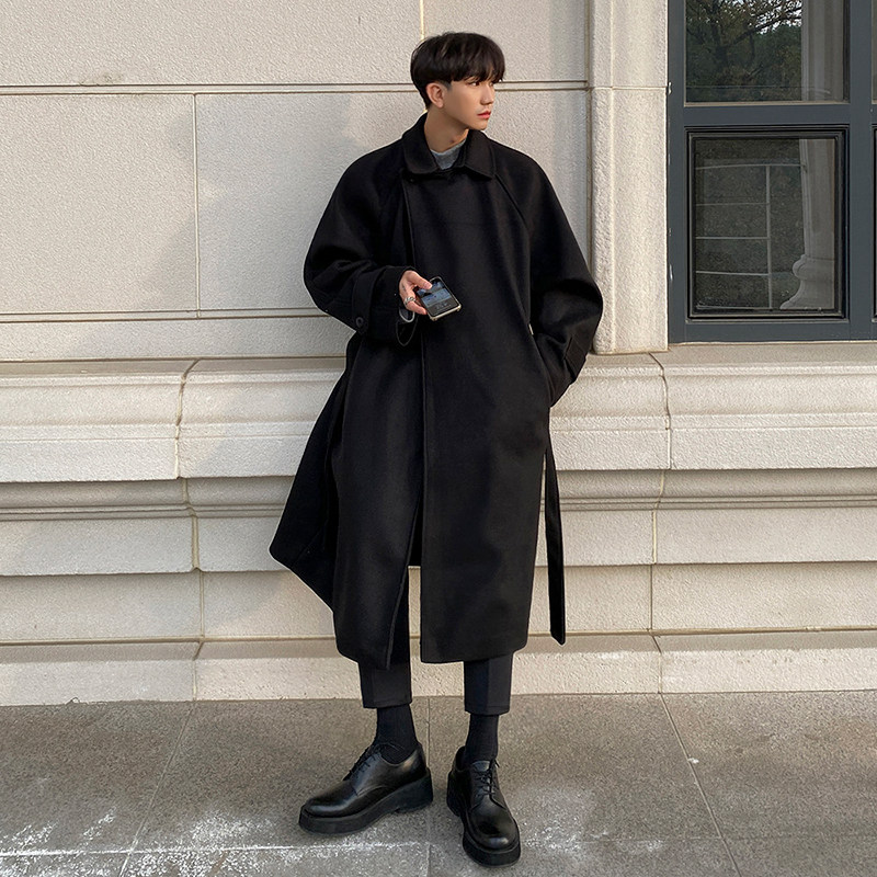 MRCYC呢子大衣男冬季加厚中长款韩系潮流高级感过膝风衣毛呢外套,淘宝优惠券,粉丝福利购,淘宝优惠卷