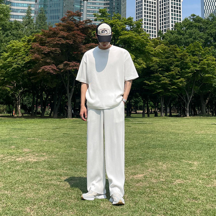 MRCYC夏季短袖短裤长裤三件套男韩系休闲运动套装宽松T恤休闲裤子,淘宝优惠券,粉丝福利购,淘宝优惠卷