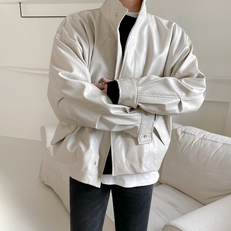 MRCYC皮衣男秋冬季加厚韩系潮流宽松痞帅复古机车皮夹克潮男外套,淘宝优惠券,粉丝福利购,淘宝优惠卷