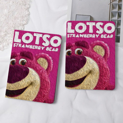 动漫草莓熊2021新款pro11保护套带笔槽平板10.2/10.5寸旋转壳18/19ipad air4/3/2/1三折式5/6苹果9.7迷你654 - 图2