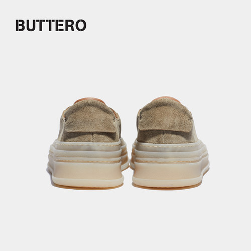 BUTTERO意大利产 反毛牛皮 男士低帮板鞋 船鞋 休闲鞋B11180/9721 - 图1