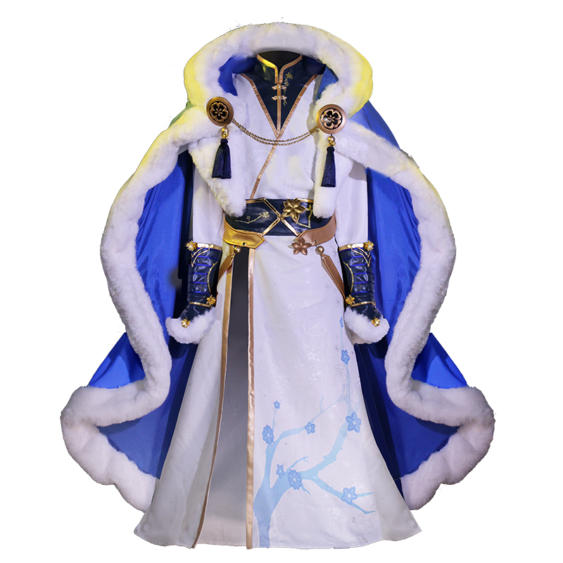 返场复刻面包家cosplay王者荣耀弈星新踏雪寻梅游戏cos服鞋套装 - 图3