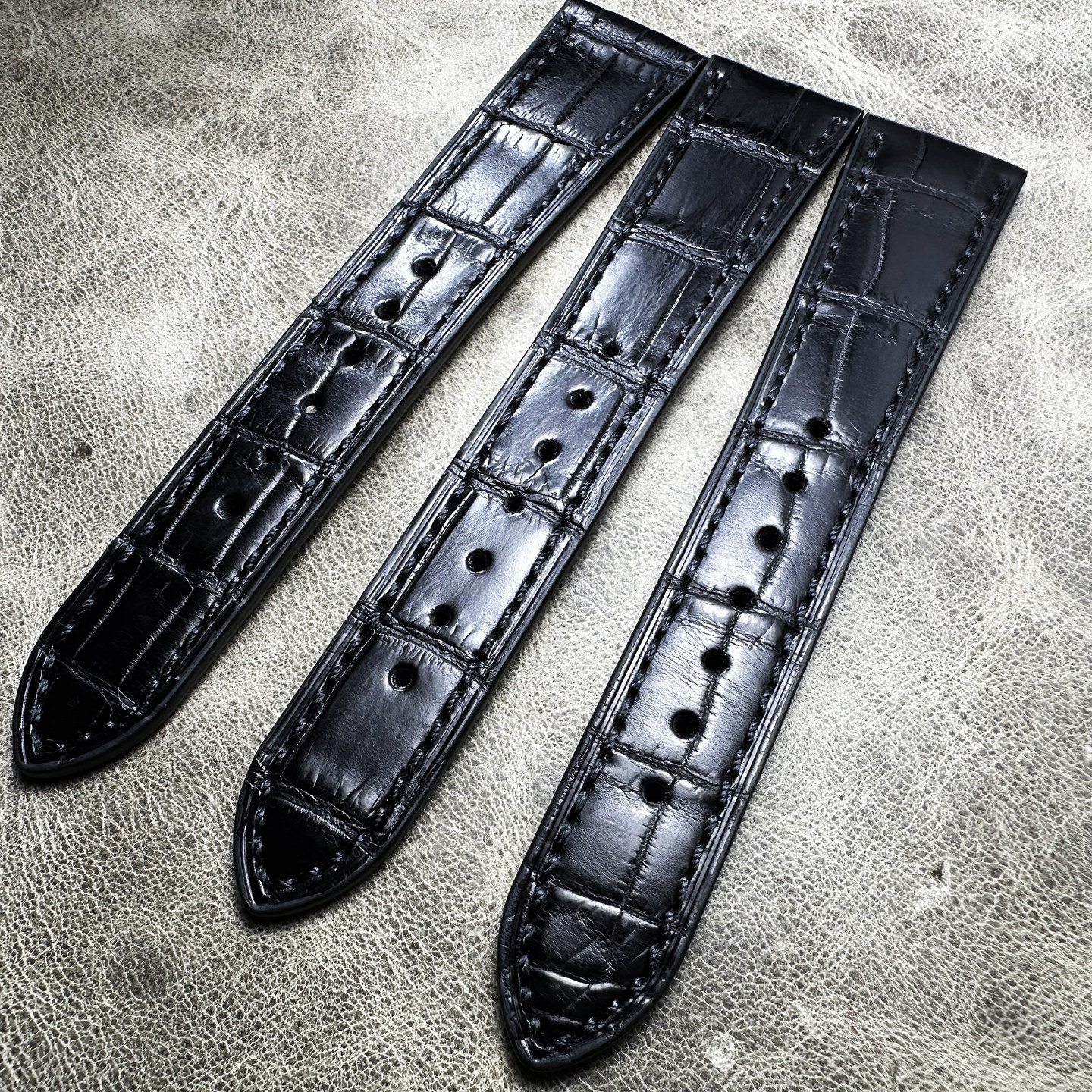 复古劳切利尼软鳄鱼皮表带20*16mm19*16mm18*14mm竹节纹真皮表带,淘宝优惠券,粉丝福利购,淘宝优惠卷