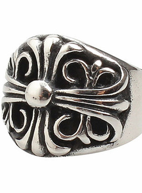 欧美韩版钛钢夜店复古朋克风戒子