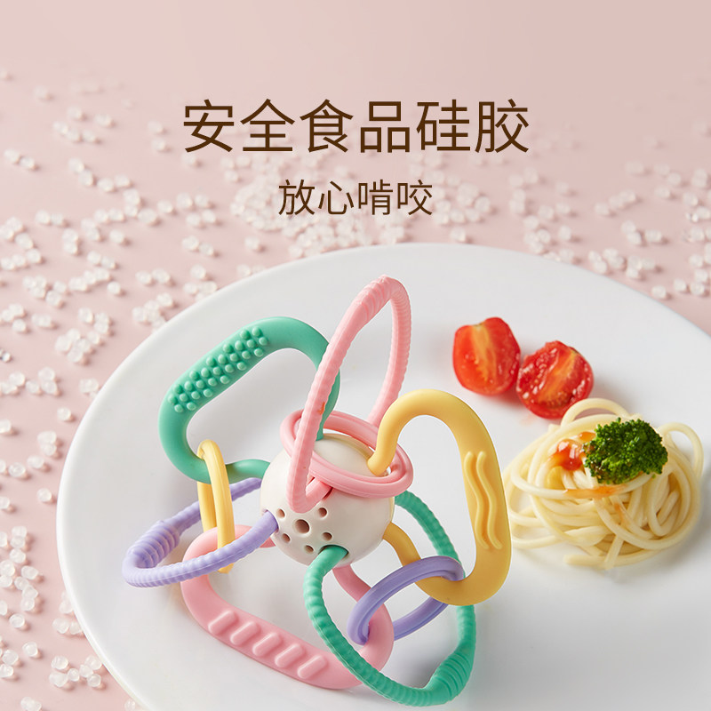 大嘴鸭曼哈顿手抓球磨牙棒婴儿牙胶 boboduck大嘴鸭牙胶