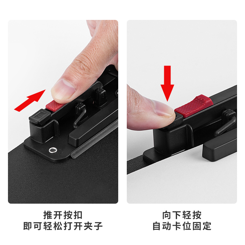 fizz飞兹文件夹板夹垫板写字垫板折页小学生试卷收纳书夹固定纸张可夹100页硬笔书法垫板 - 图0