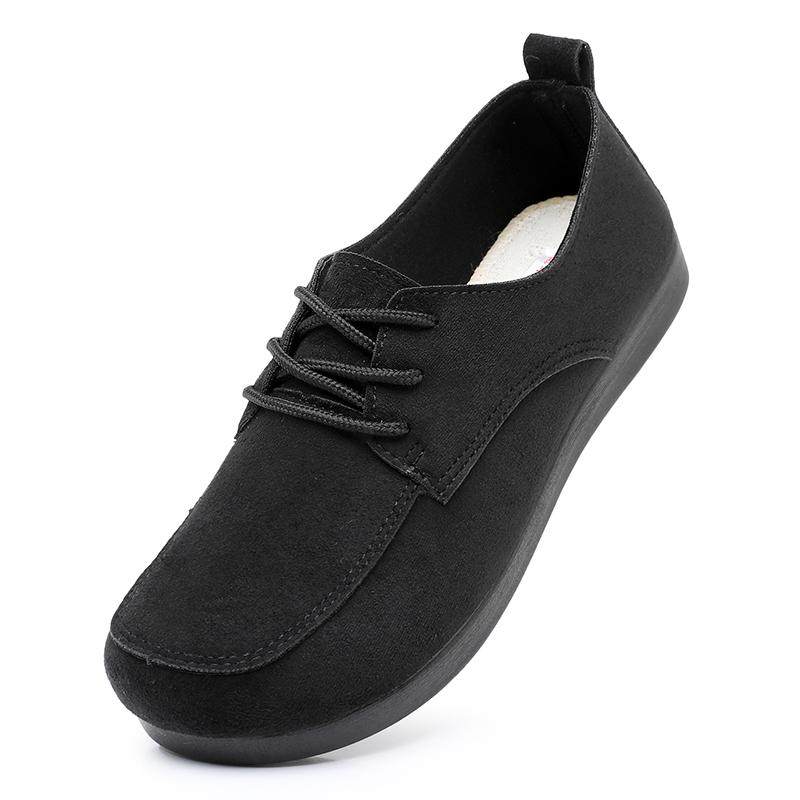 春秋新款老北京布鞋平底英伦风系带休闲鞋百搭女单鞋小黑鞋工作鞋,淘宝优惠券,粉丝福利购,淘宝优惠卷