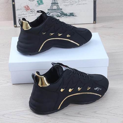 真皮男鞋春夏季新款潮牌休闲老爹鞋男士百搭情侣运动鞋皮蓬包底鞋 - 图2