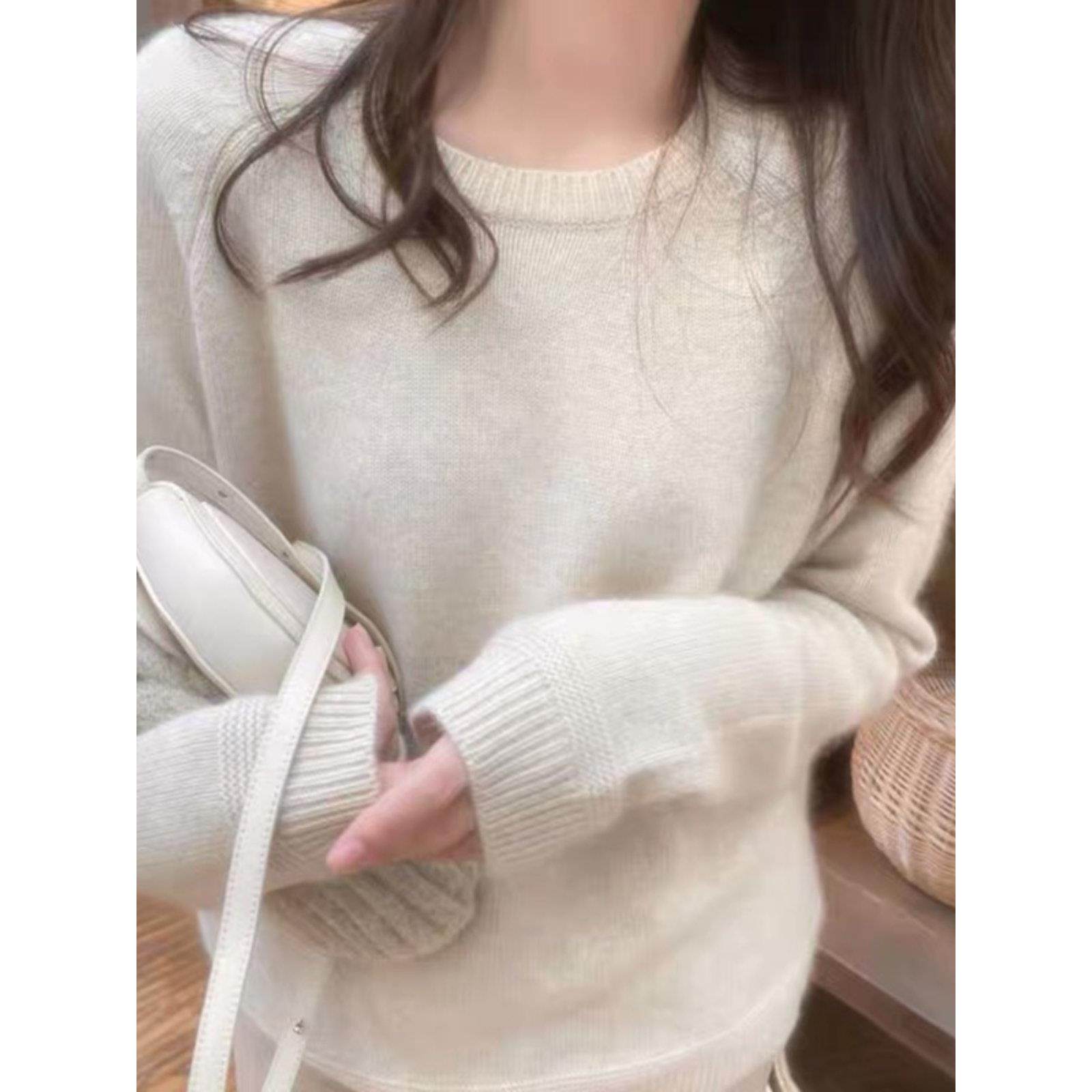 法国Rixo Rane 精致美物⭐温柔风软糯圆领针织衫女内搭打底衫毛衣,淘宝优惠券,粉丝福利购,淘宝优惠卷