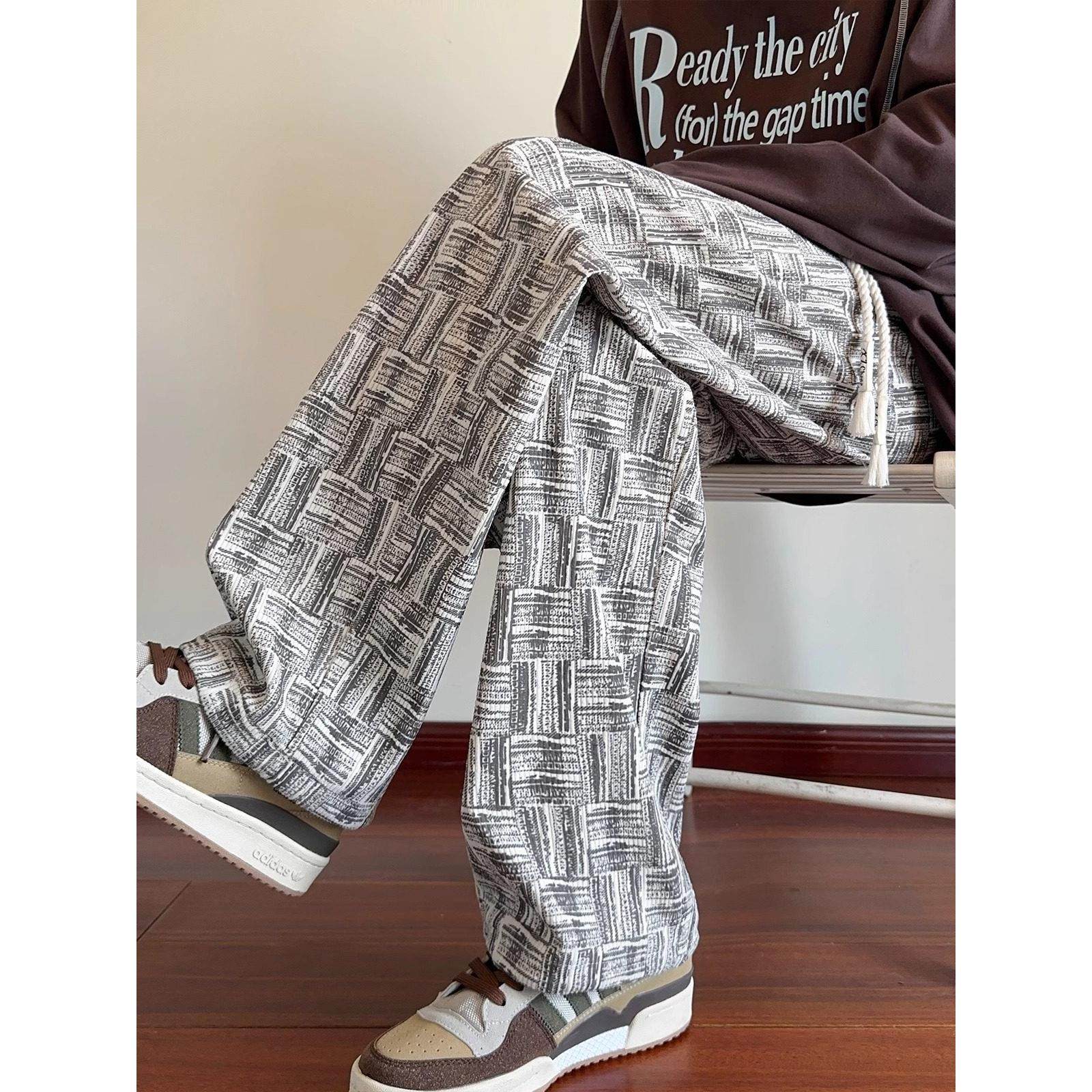 灯芯绒裤子男秋冬季2025新款加绒加厚宽松运动卫裤男阔腿休闲长裤,淘宝优惠券,粉丝福利购,淘宝优惠卷