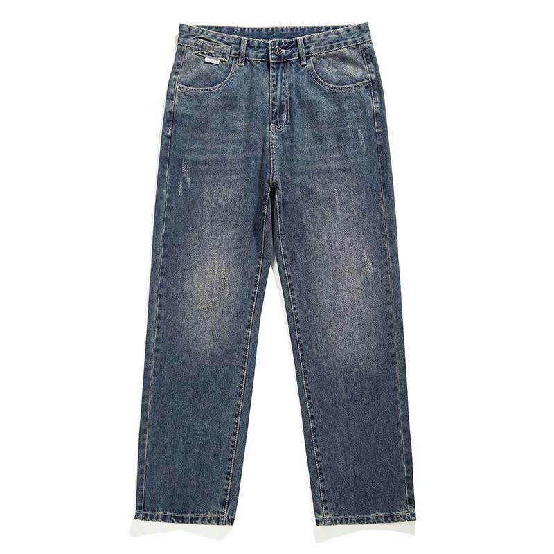 it Afternnaths潮牌直筒牛仔裤男秋季宽松大码休闲美式高街阔腿裤,淘宝优惠券,粉丝福利购,淘宝优惠卷