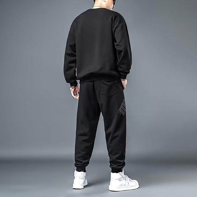 大码运动套装男卫衣2025春秋季新款加肥加大码胖子加绒休闲两件套,淘宝优惠券,粉丝福利购,淘宝优惠卷