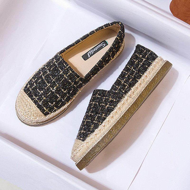 香港小香风渔夫鞋女平底单鞋2025春季新款厚底一脚蹬懒人乐福鞋女,淘宝优惠券,粉丝福利购,淘宝优惠卷