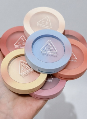 3CE新品/反季桃单色腮红膨胀收缩腮红修容新手裸粉色显白试色小样