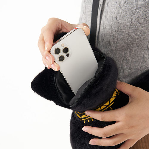 大英博物馆安德森猫猫咪玩偶包包女毛绒斜挎包手机包生日礼物女生 - 图1