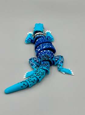 DIY定制-Collared Dickerson Lizard迪氏领鬣蜥模型全关节可动
